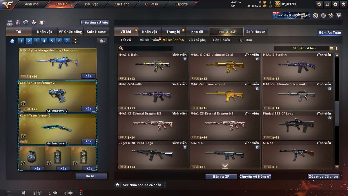 shop acc cf uy tin gia re